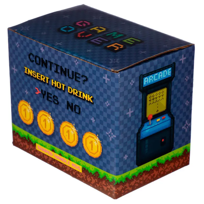 Game Over Joystick Pixel oblikovan ročaj vrček fotografija izdelka