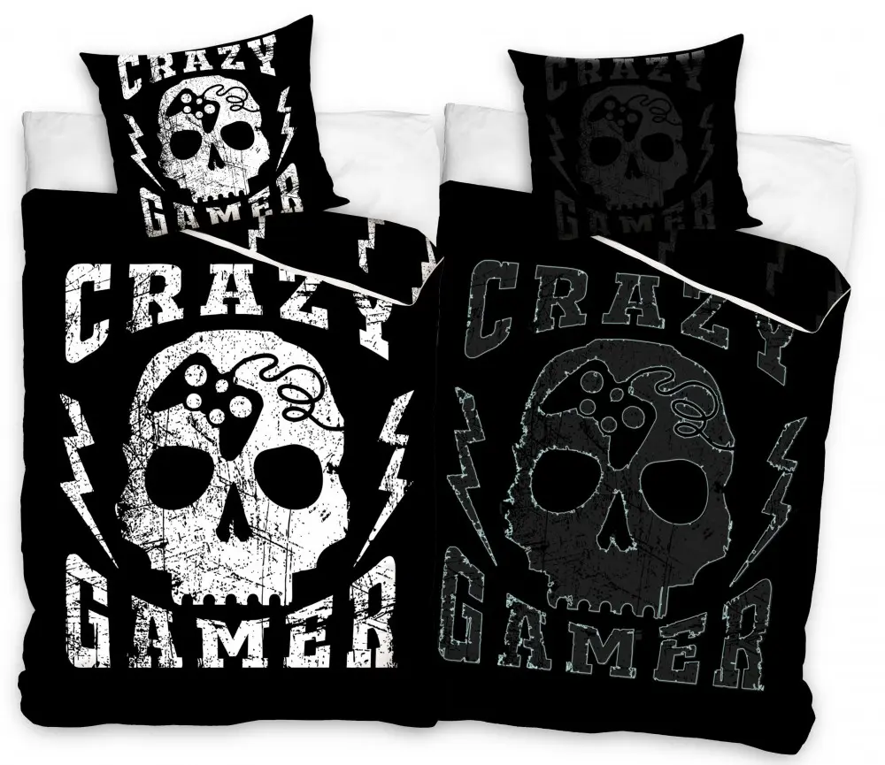 Gamer svetleča prevleka za odejo 140x200 cm, 70x90 cm fotografija izdelka