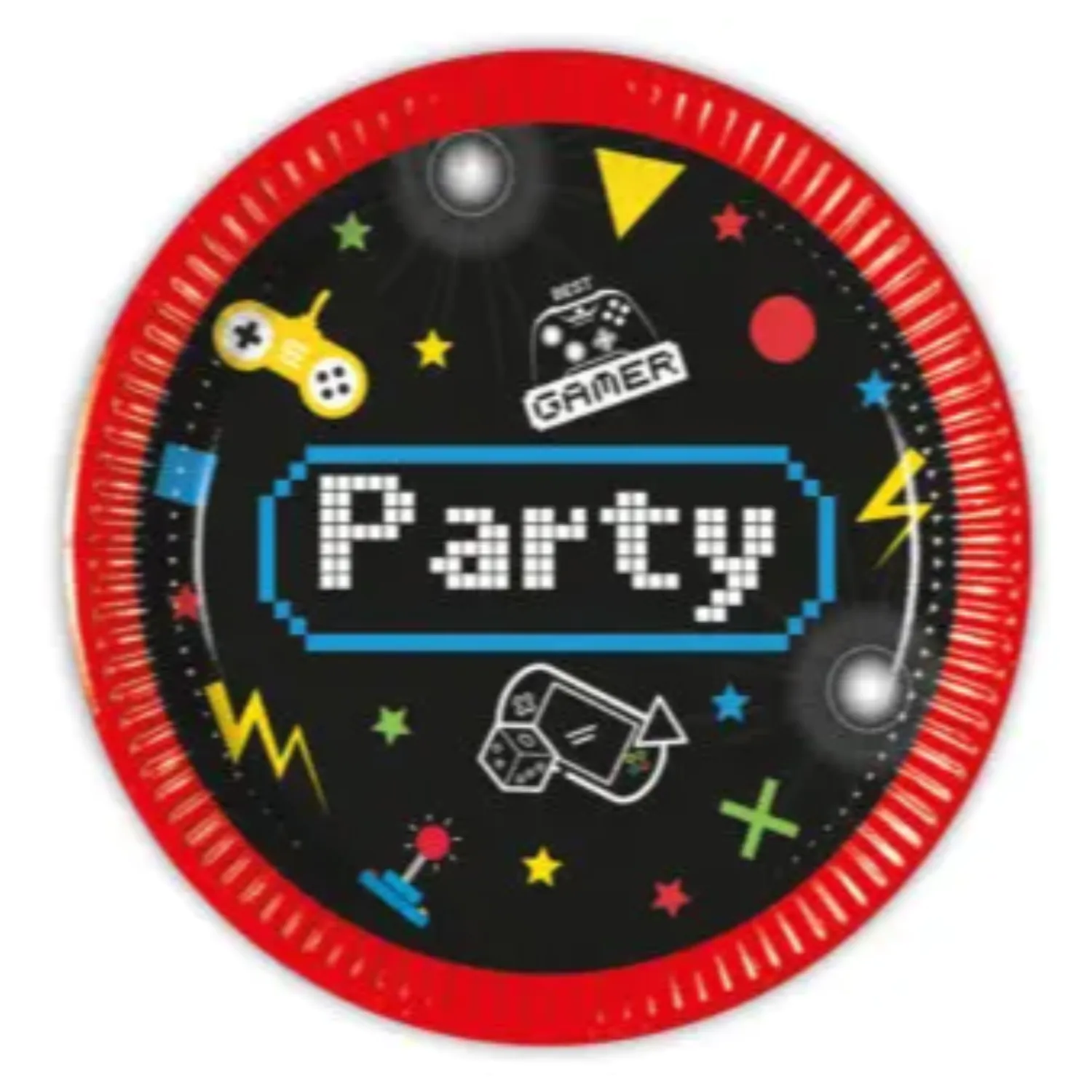 Gaming Party papirnati krožniki 8 kosov 20 cm FSC fotografija izdelka
