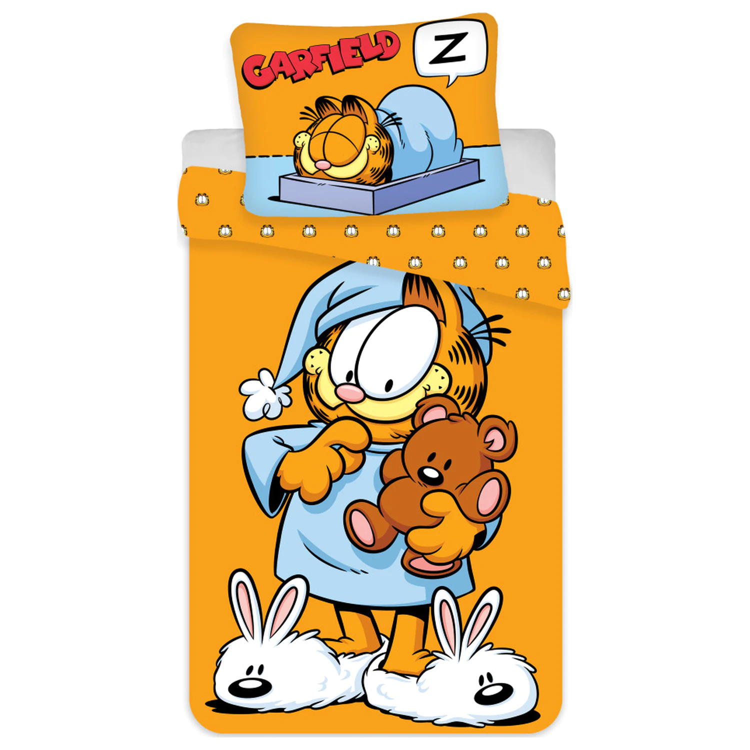 Garfield Predšolski otroški set posteljnine za pred spanjem, prevleka za odejo fotografija izdelka