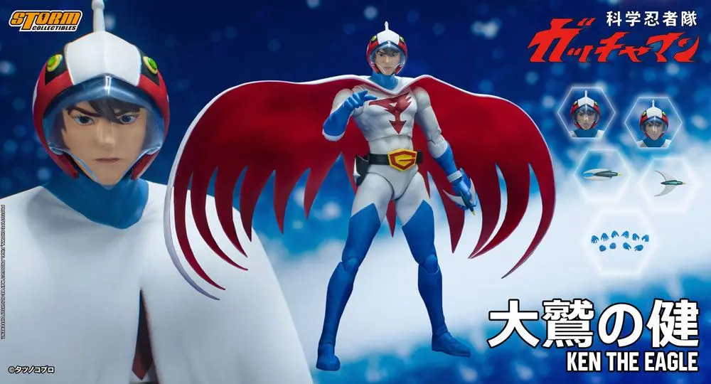 Akcijska figura Gatchaman 1/12 Ken the Eagle 18 cm fotografija izdelka