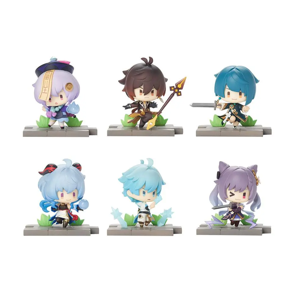 Genshin Impact Battle Scene Collection Mini Figurice 6-Pack Liyue Edition 6 cm fotografija izdelka