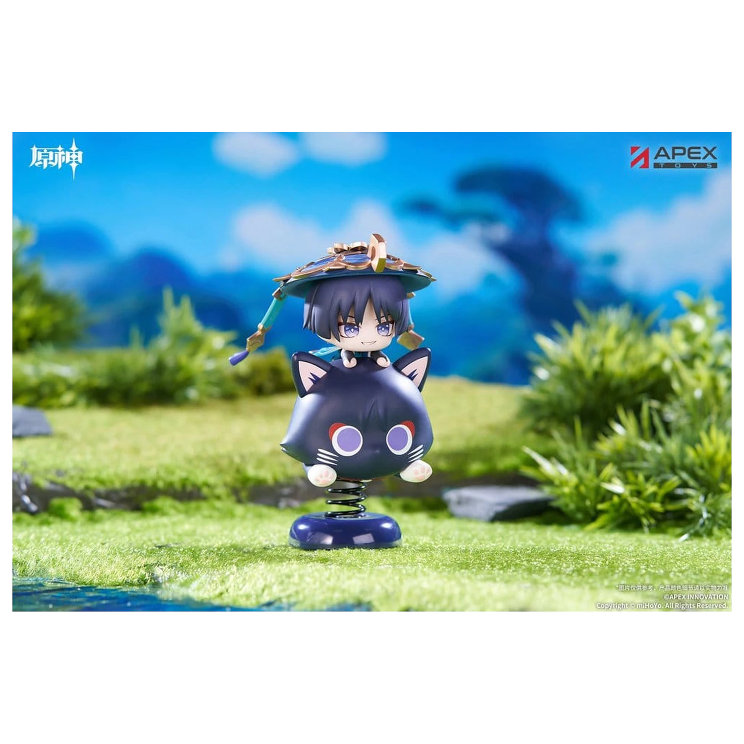 Genshin Impact Chibi Chara Yurayura Stojalo PVC Figurica Wanderer 11 cm fotografija izdelka