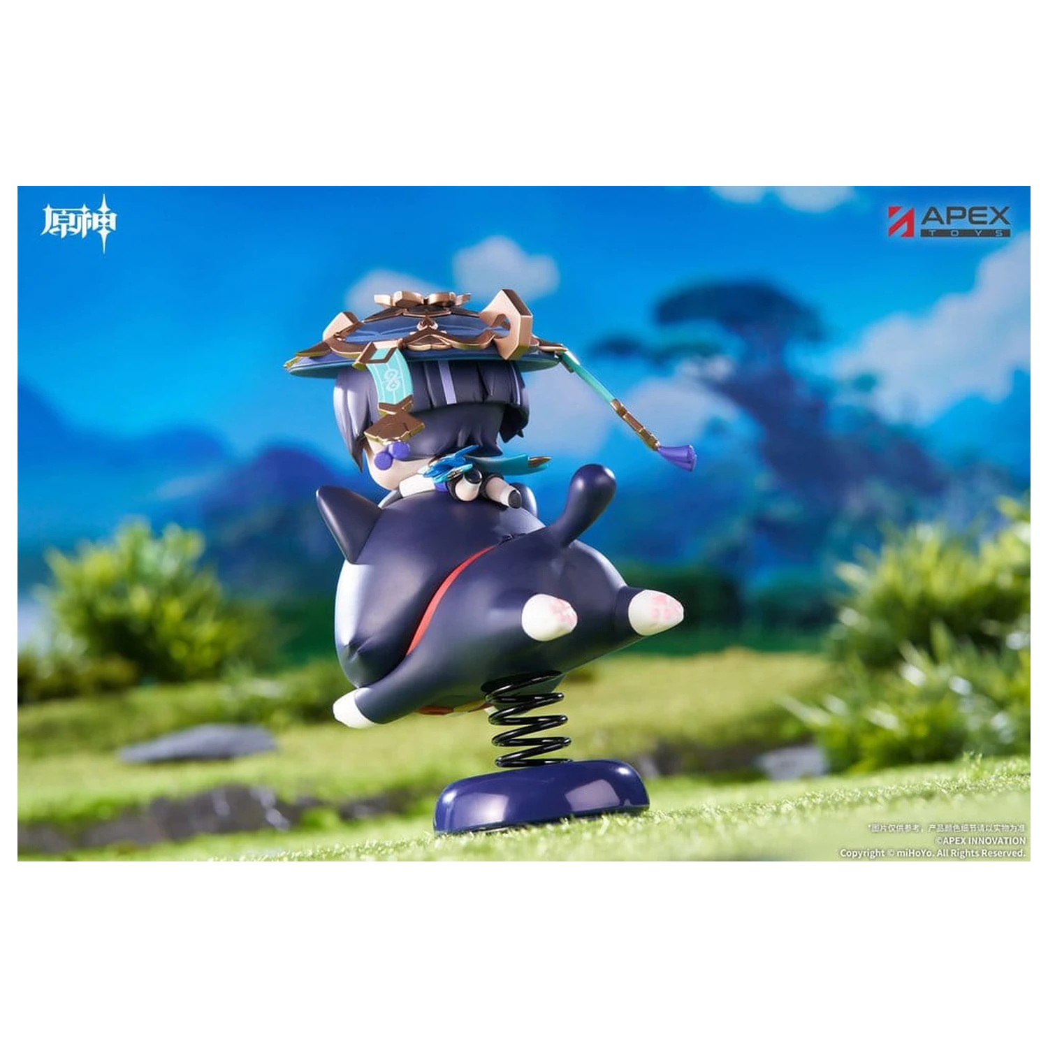 Genshin Impact Chibi Chara Yurayura Stojalo PVC Figurica Wanderer 11 cm fotografija izdelka
