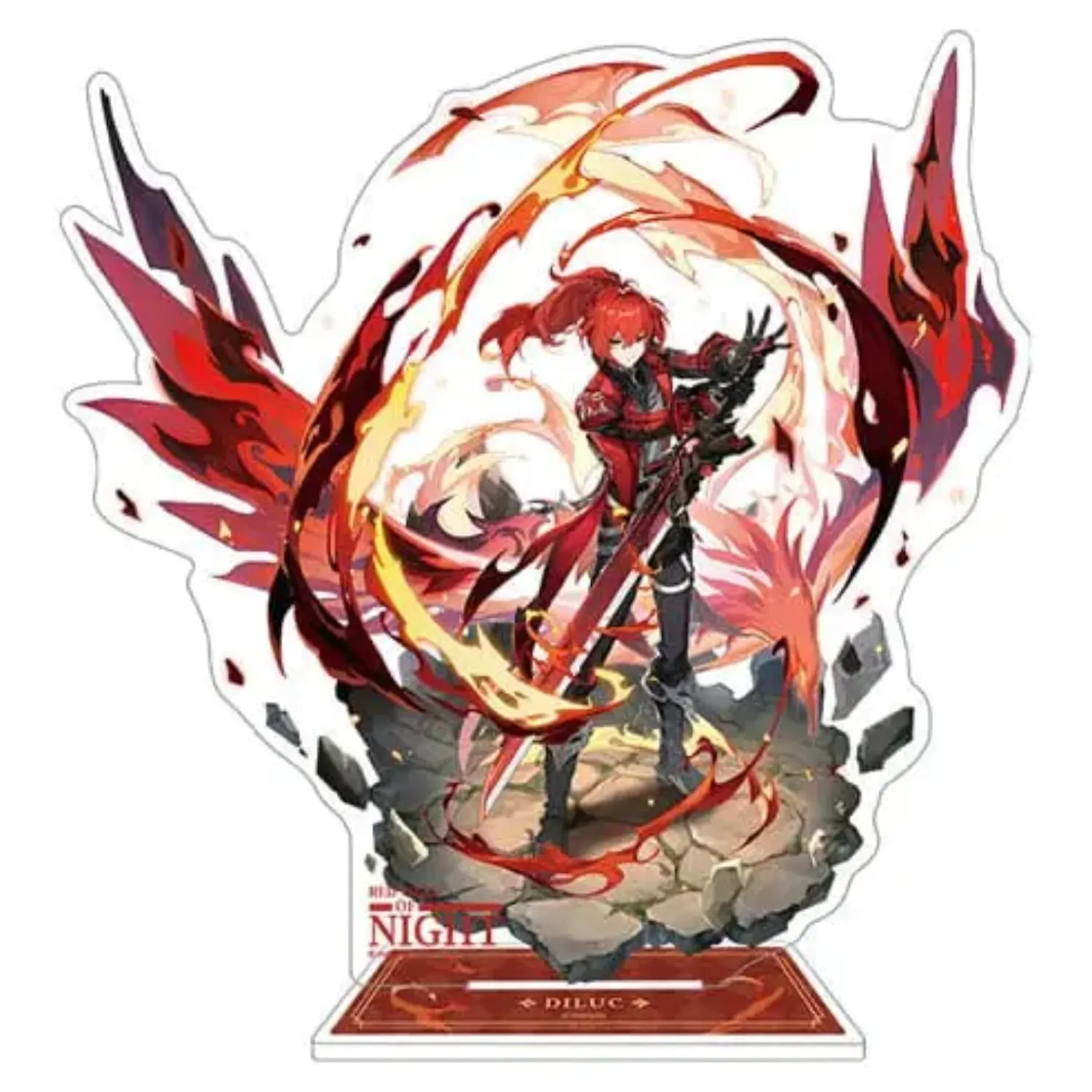 Genshin Impact Acrylic Stojalo za telefon Diluc 17 cm fotografija izdelka