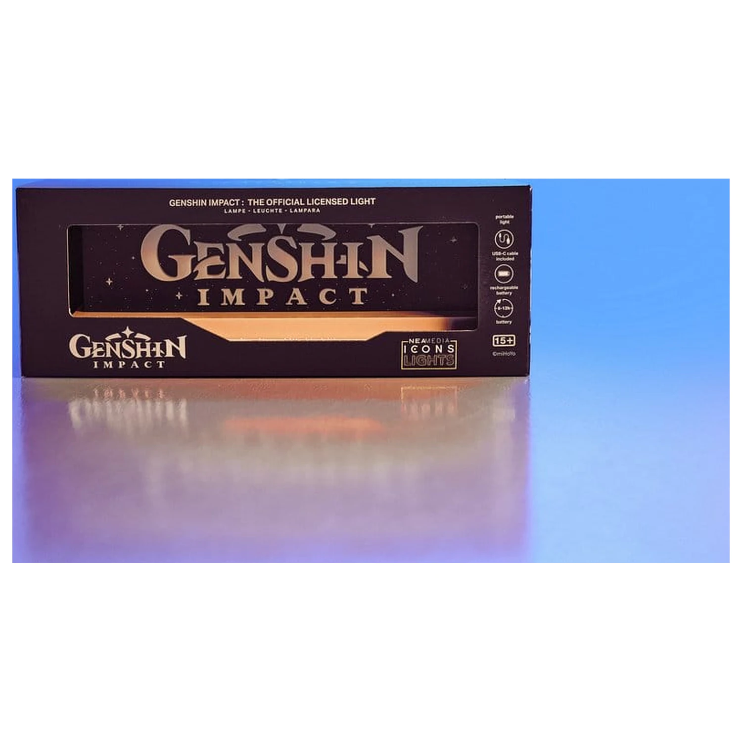 Genshin Impact LED logo svetilka fotografija izdelka
