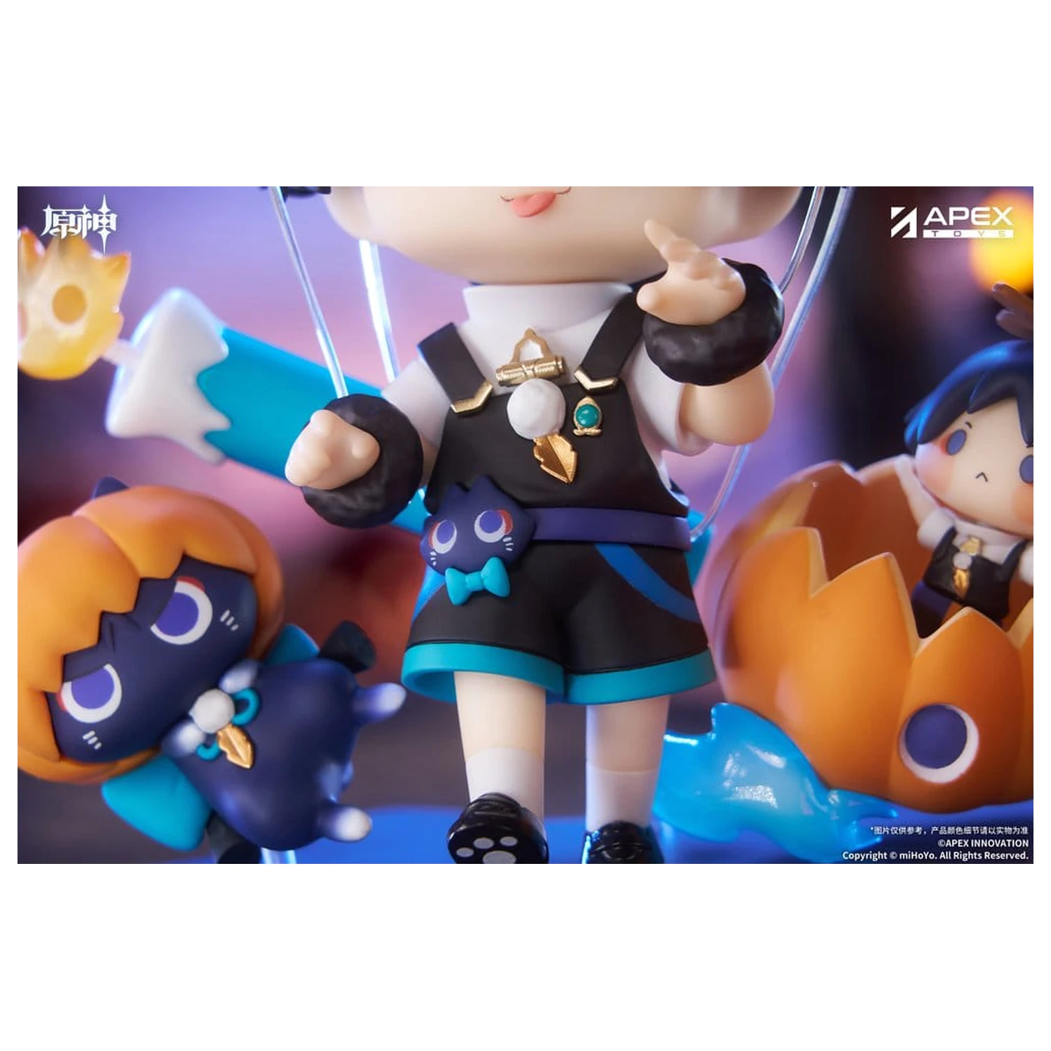 Genshin Impact You Ye Qi Xiang Series Chibi Chara PVC Kip Wanderer 10 cm fotografija izdelka