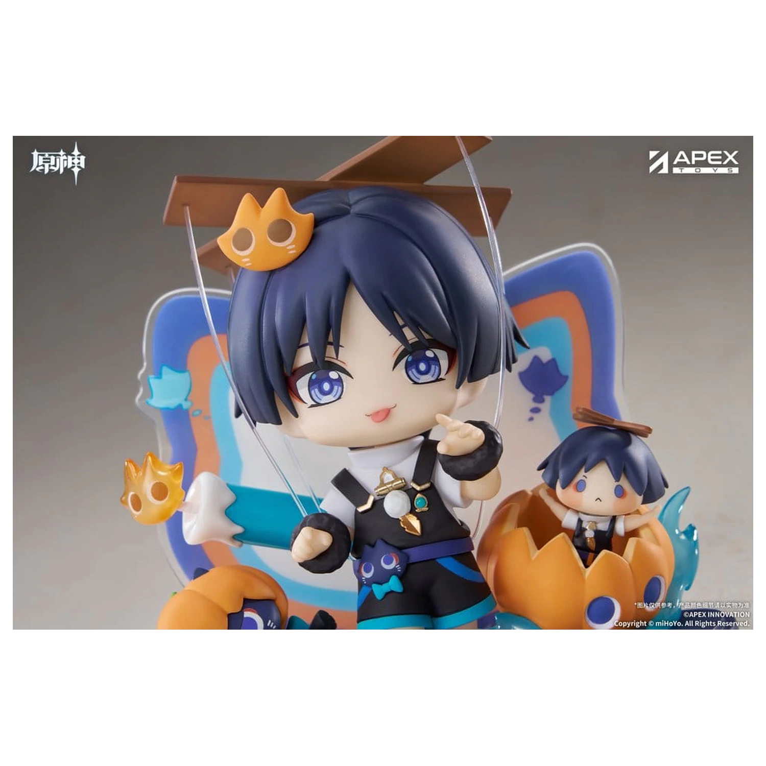 Genshin Impact You Ye Qi Xiang Series Chibi Chara PVC Kip Wanderer 10 cm fotografija izdelka