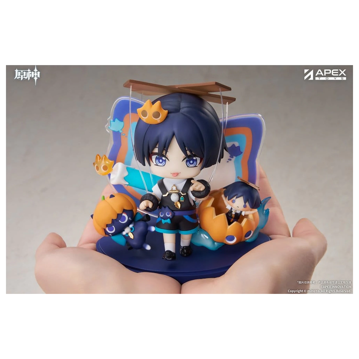 Genshin Impact You Ye Qi Xiang Series Chibi Chara PVC Kip Wanderer 10 cm fotografija izdelka