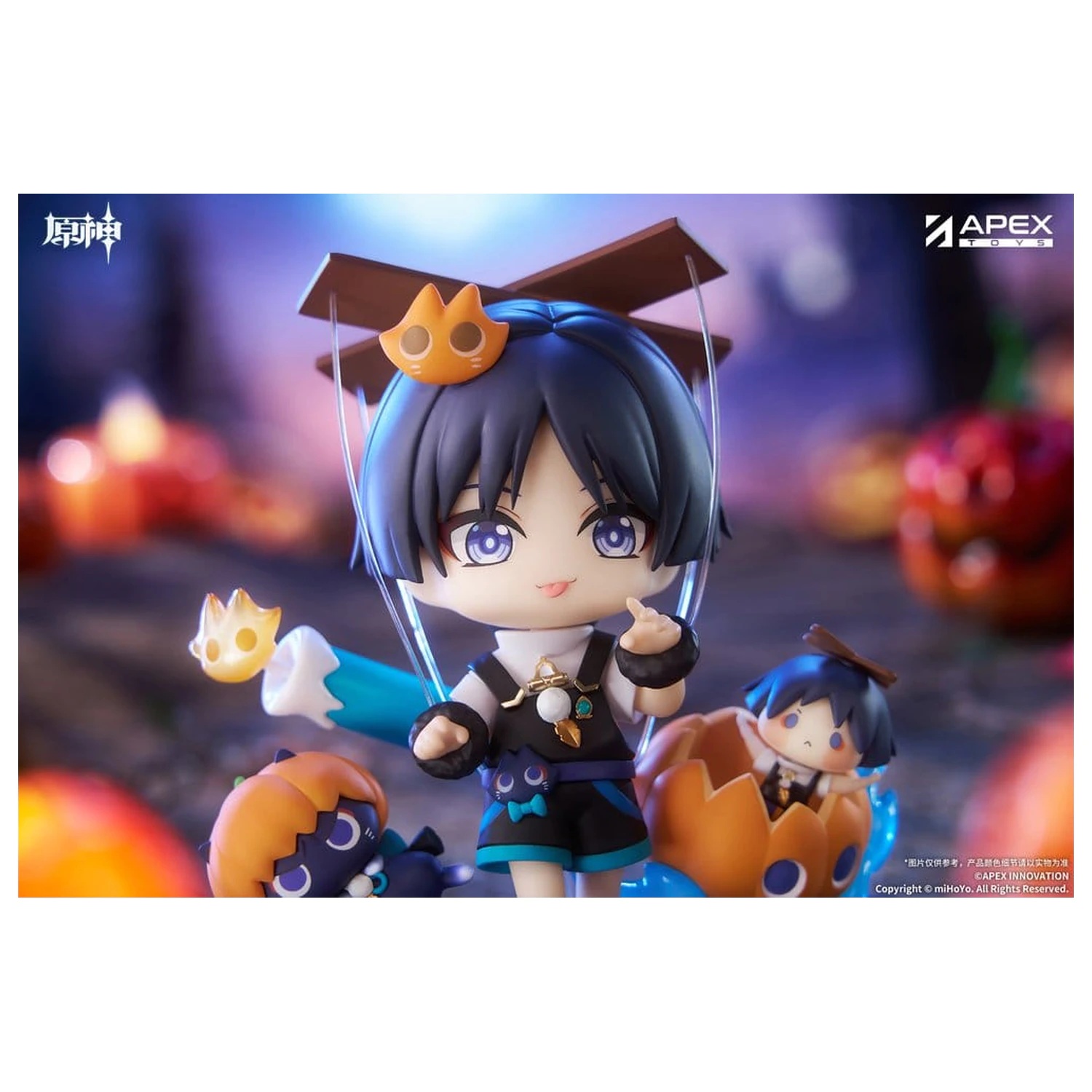 Genshin Impact You Ye Qi Xiang Series Chibi Chara PVC Kip Wanderer 10 cm fotografija izdelka