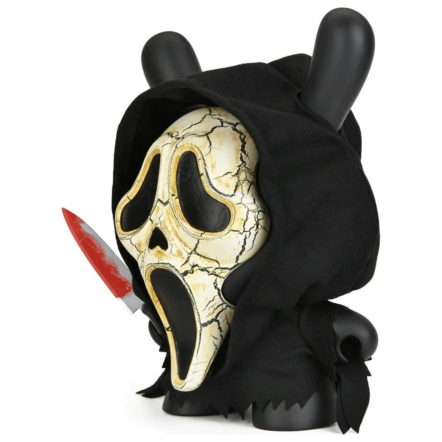 Ghost Face Dunny Art Toy Vinilna figura različica s starano masko 20 cm fotografija izdelka