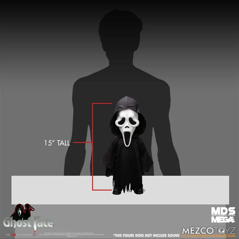 Ghost Face MDS Mega Scale plišasta lutka Ghost Face 38 cm fotografija izdelka