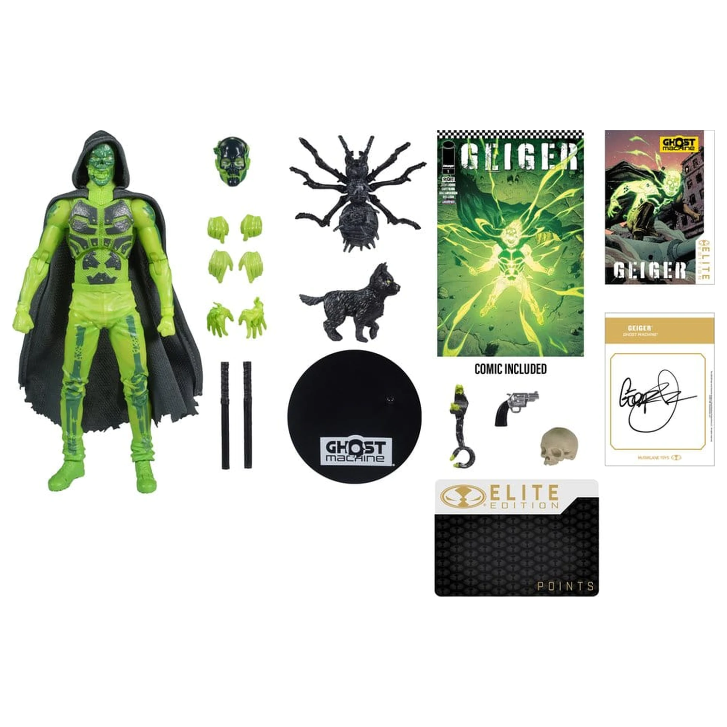 Ghost Machine McFarlane Elite Edition Deluxe akcijska figura Geiger 18 cm fotografija izdelka