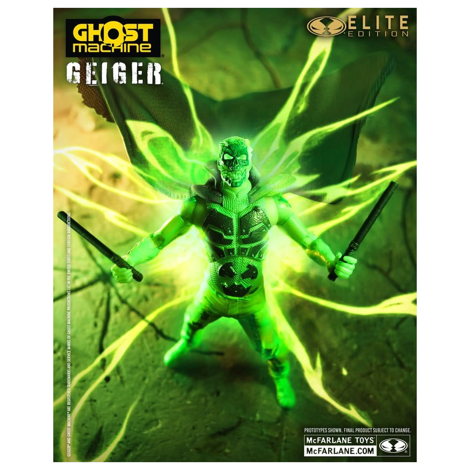 Ghost Machine McFarlane Elite Edition Deluxe akcijska figura Geiger 18 cm fotografija izdelka