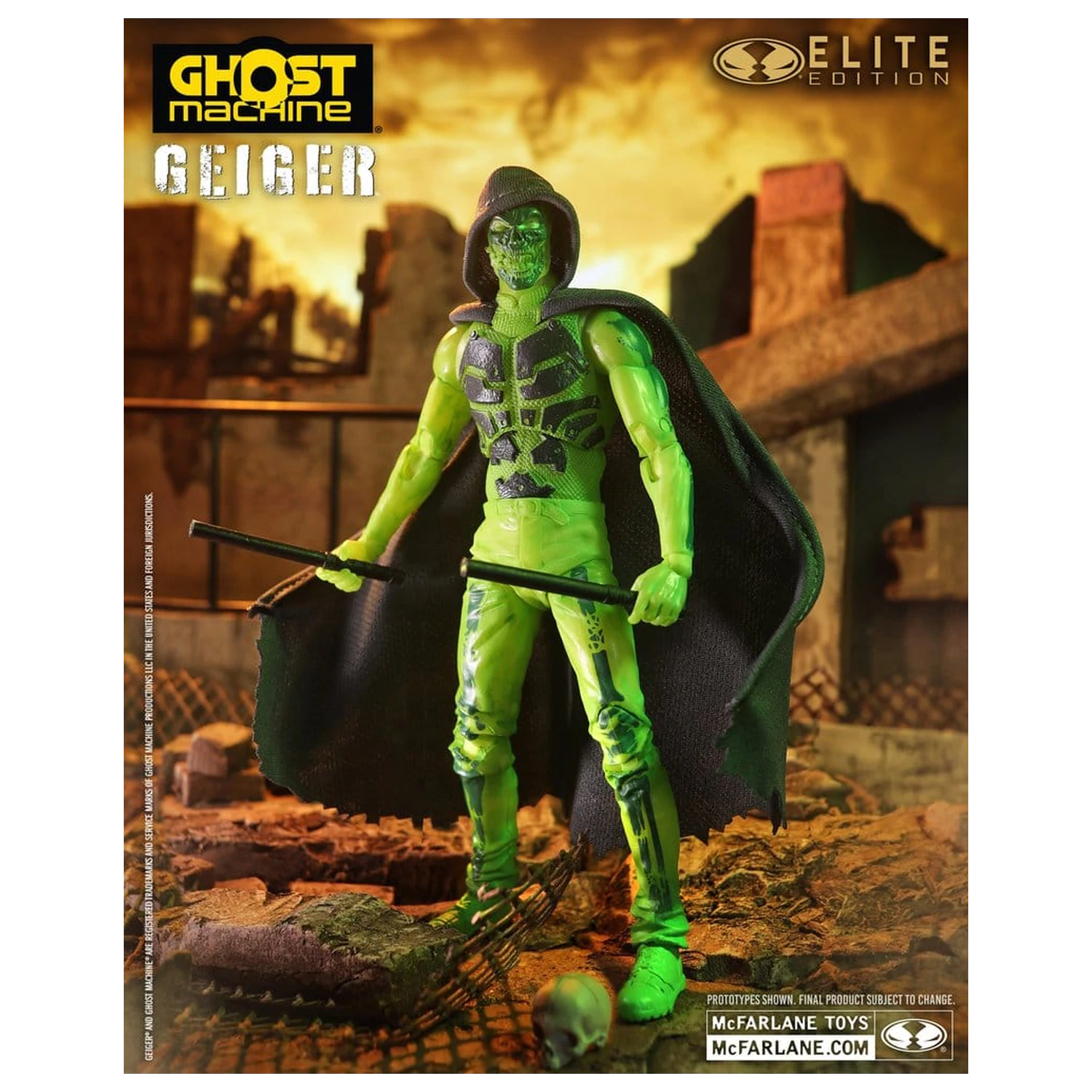 Ghost Machine McFarlane Elite Edition Deluxe akcijska figura Geiger 18 cm fotografija izdelka
