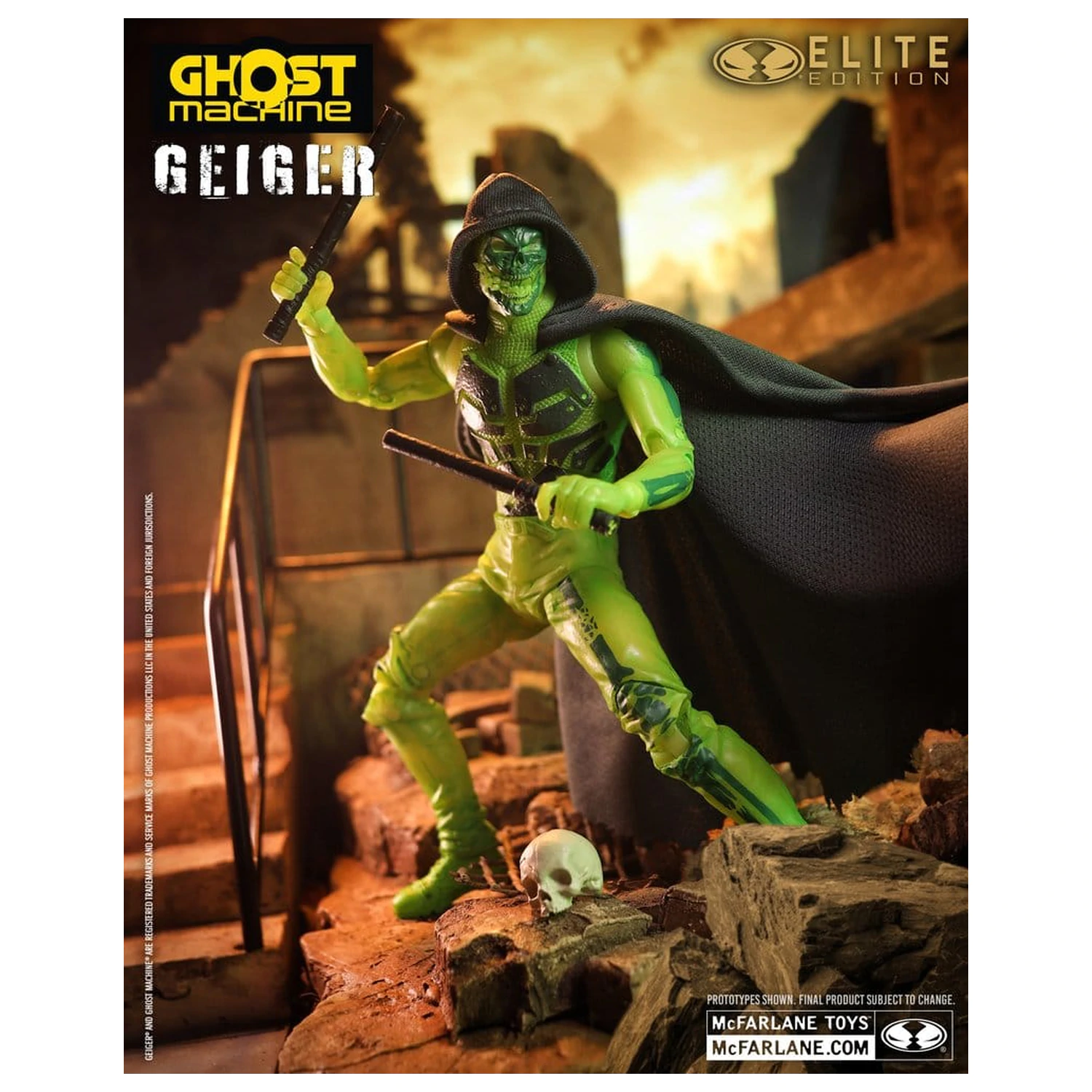 Ghost Machine McFarlane Elite Edition Deluxe akcijska figura Geiger 18 cm fotografija izdelka