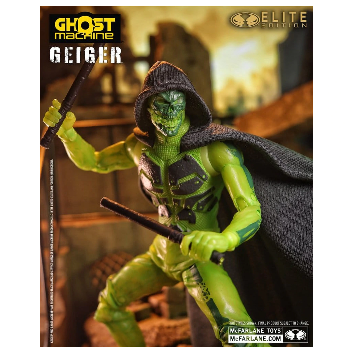 Ghost Machine McFarlane Elite Edition Deluxe akcijska figura Geiger 18 cm fotografija izdelka