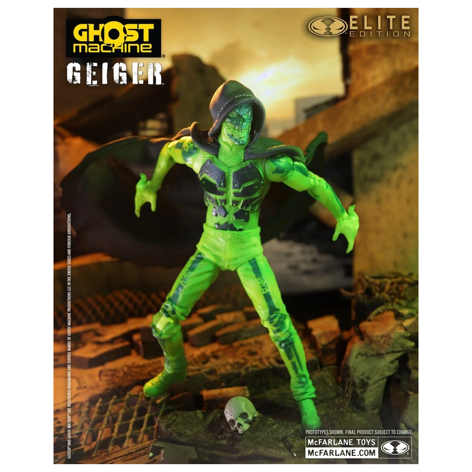 Ghost Machine McFarlane Elite Edition Deluxe akcijska figura Geiger 18 cm fotografija izdelka
