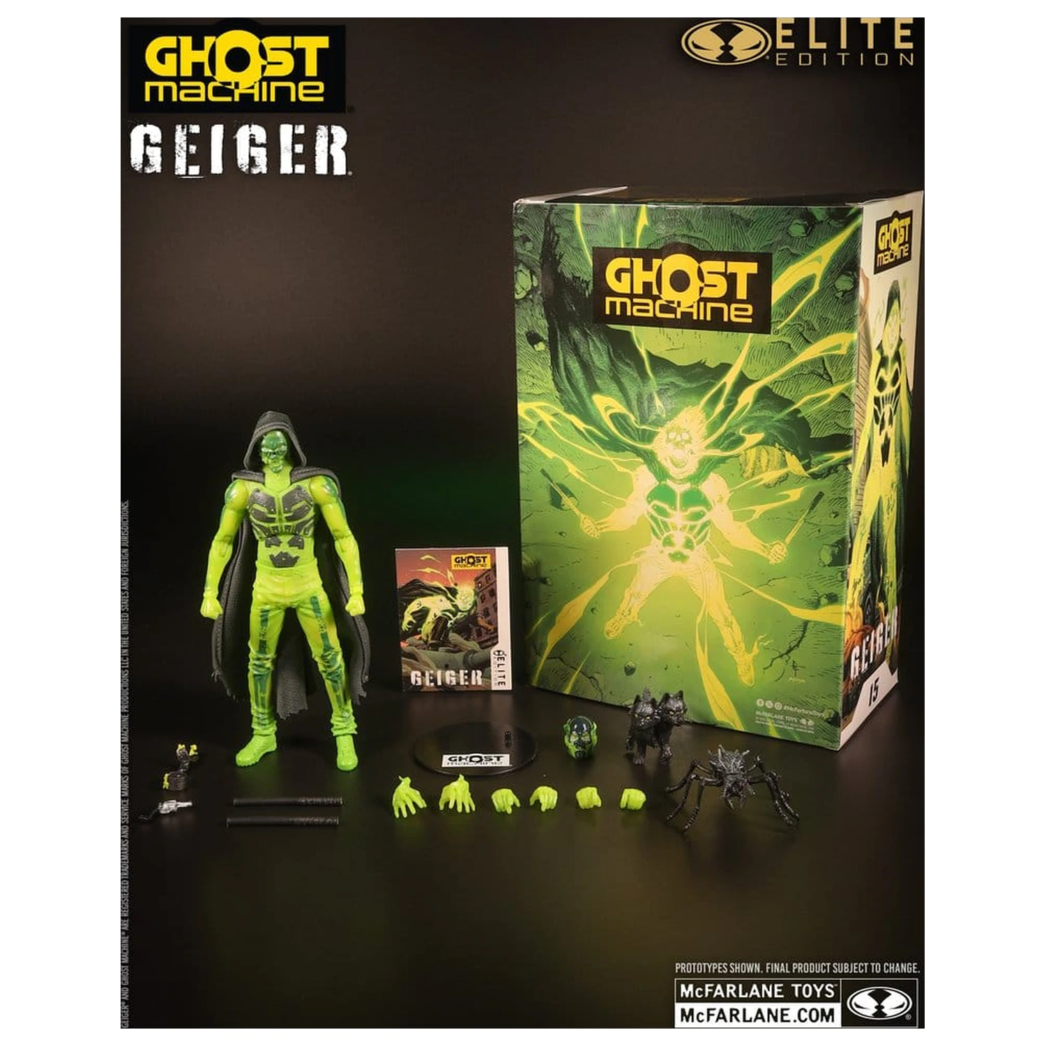 Ghost Machine McFarlane Elite Edition Deluxe akcijska figura Geiger 18 cm fotografija izdelka