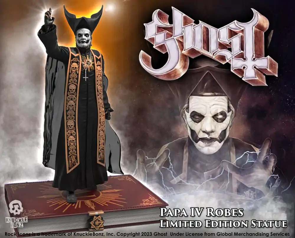 Ghost Rock Iconz kip 1/9 Papa Emeritus IV (Črne halje) 22 cm fotografija izdelka