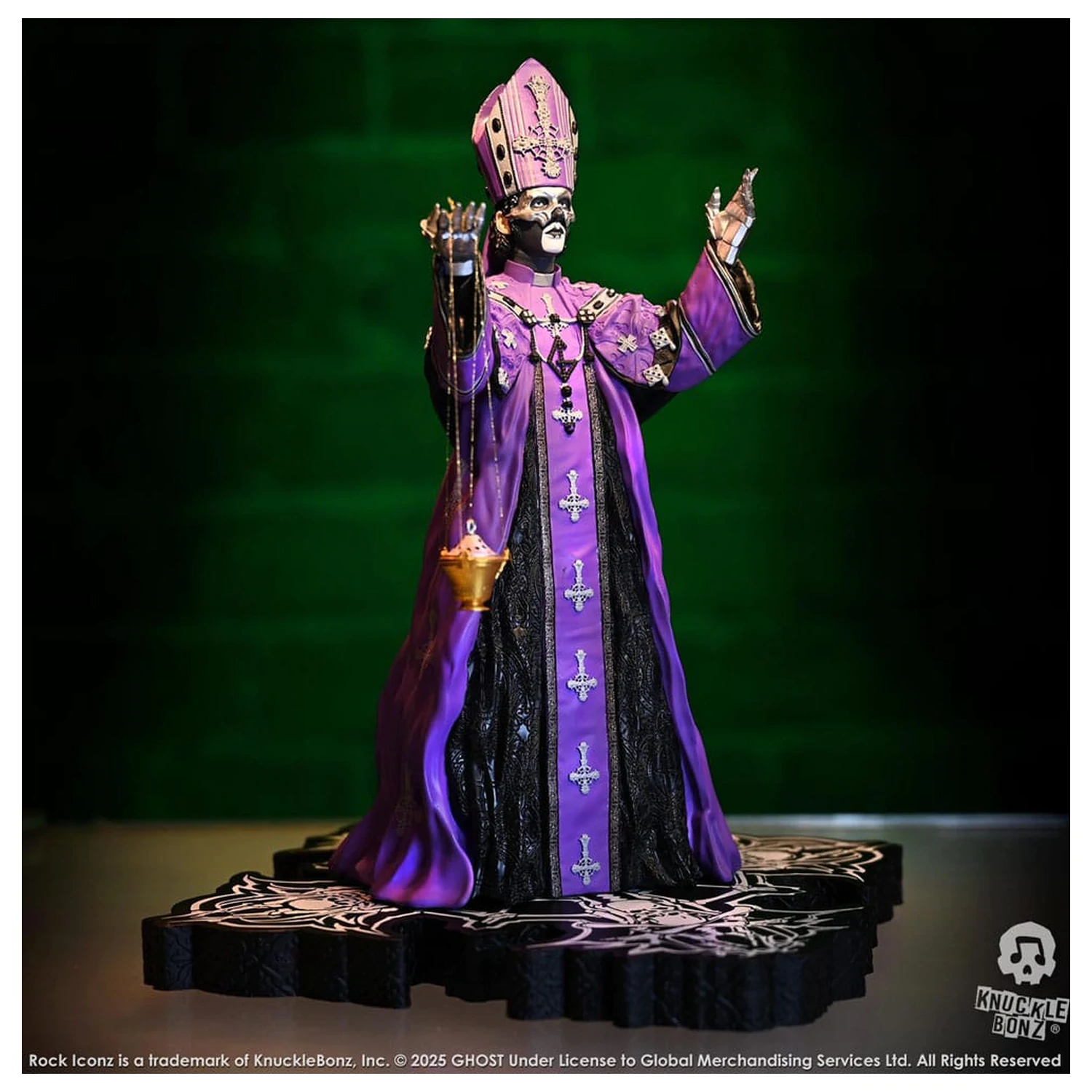 Ghost Rock Iconz Kip Papa V Perpetua Purple Robes 22 cm fotografija izdelka