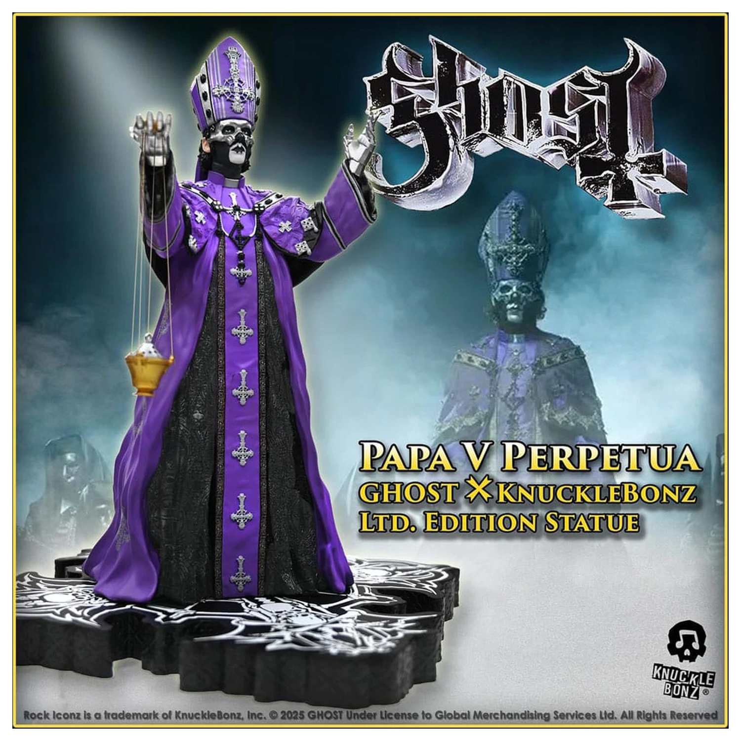 Ghost Rock Iconz Kip Papa V Perpetua Purple Robes 22 cm fotografija izdelka