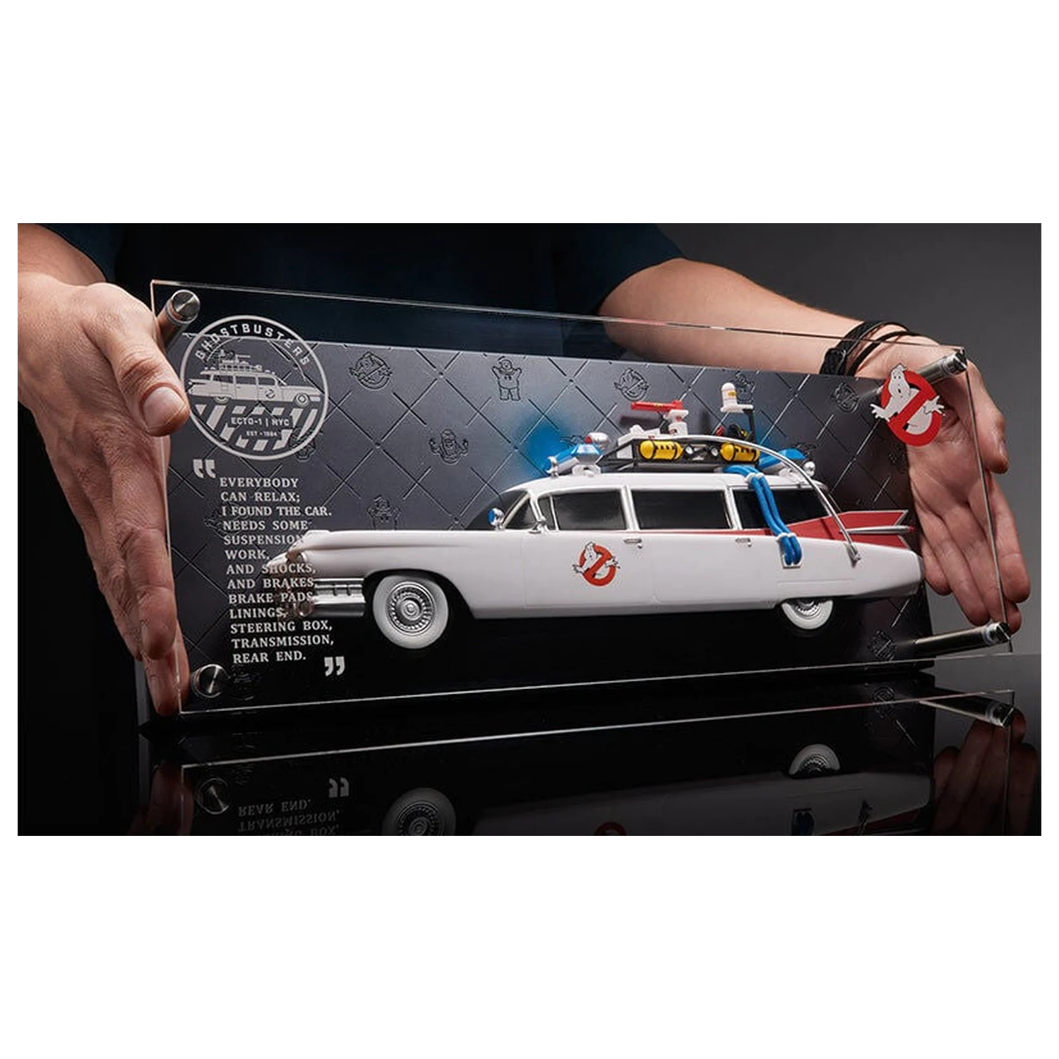 Ghostbusters Ecto-1 licenčna replika plošče fotografija izdelka