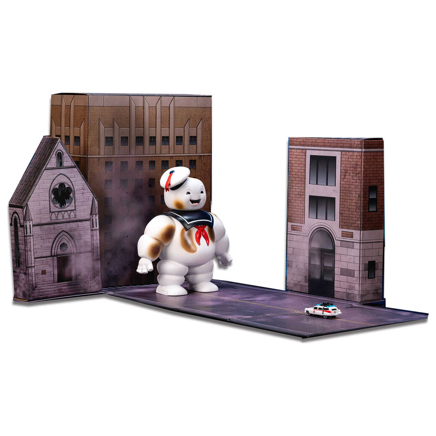Ghostbusters Puft Marsmellow set filmska scena figura diorama fotografija izdelka