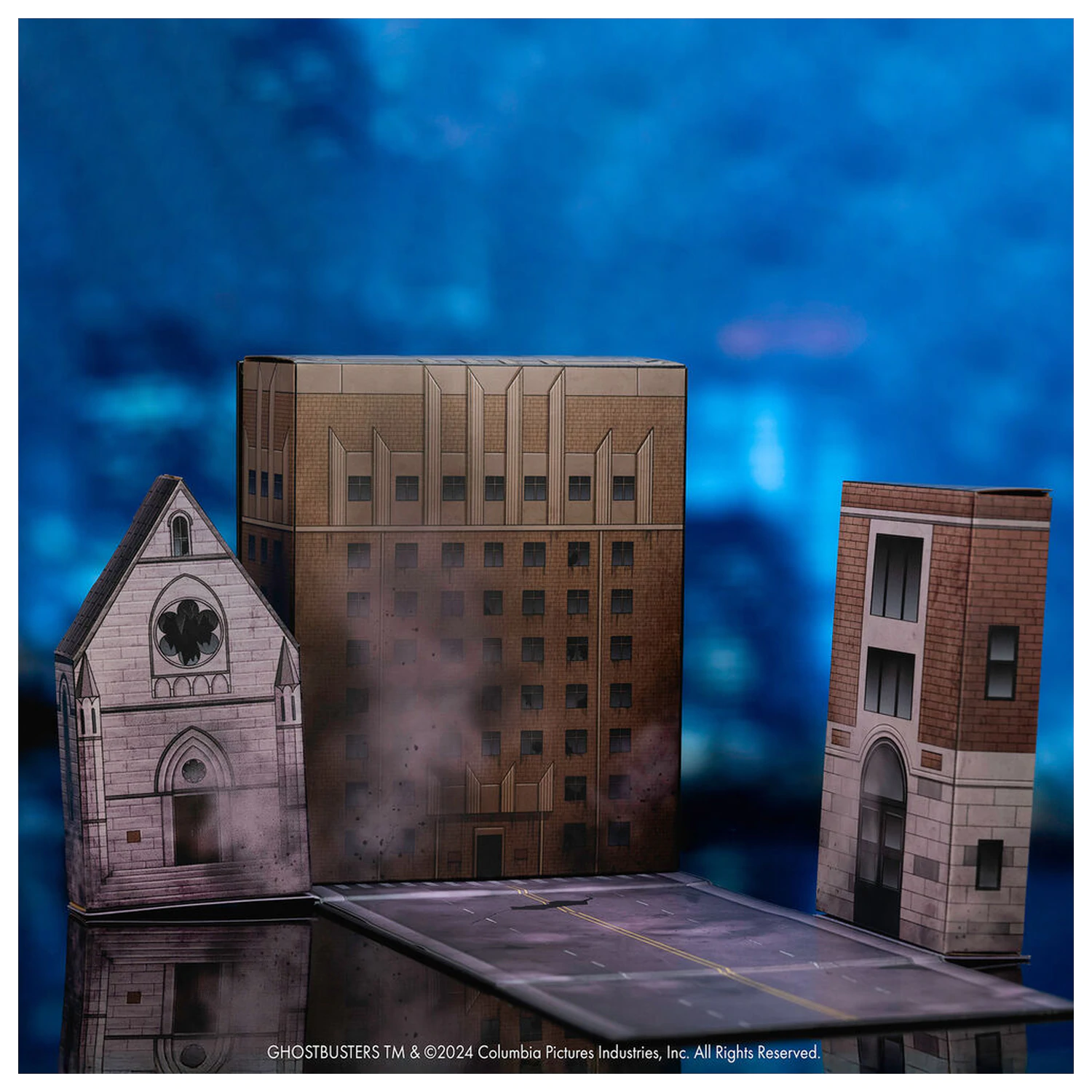 Ghostbusters Puft Marsmellow set filmska scena figura diorama fotografija izdelka