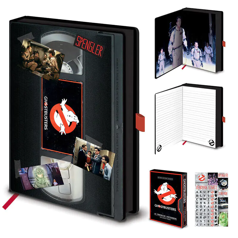 Ghostbusters VHS A5 premium notesnik fotografija izdelka