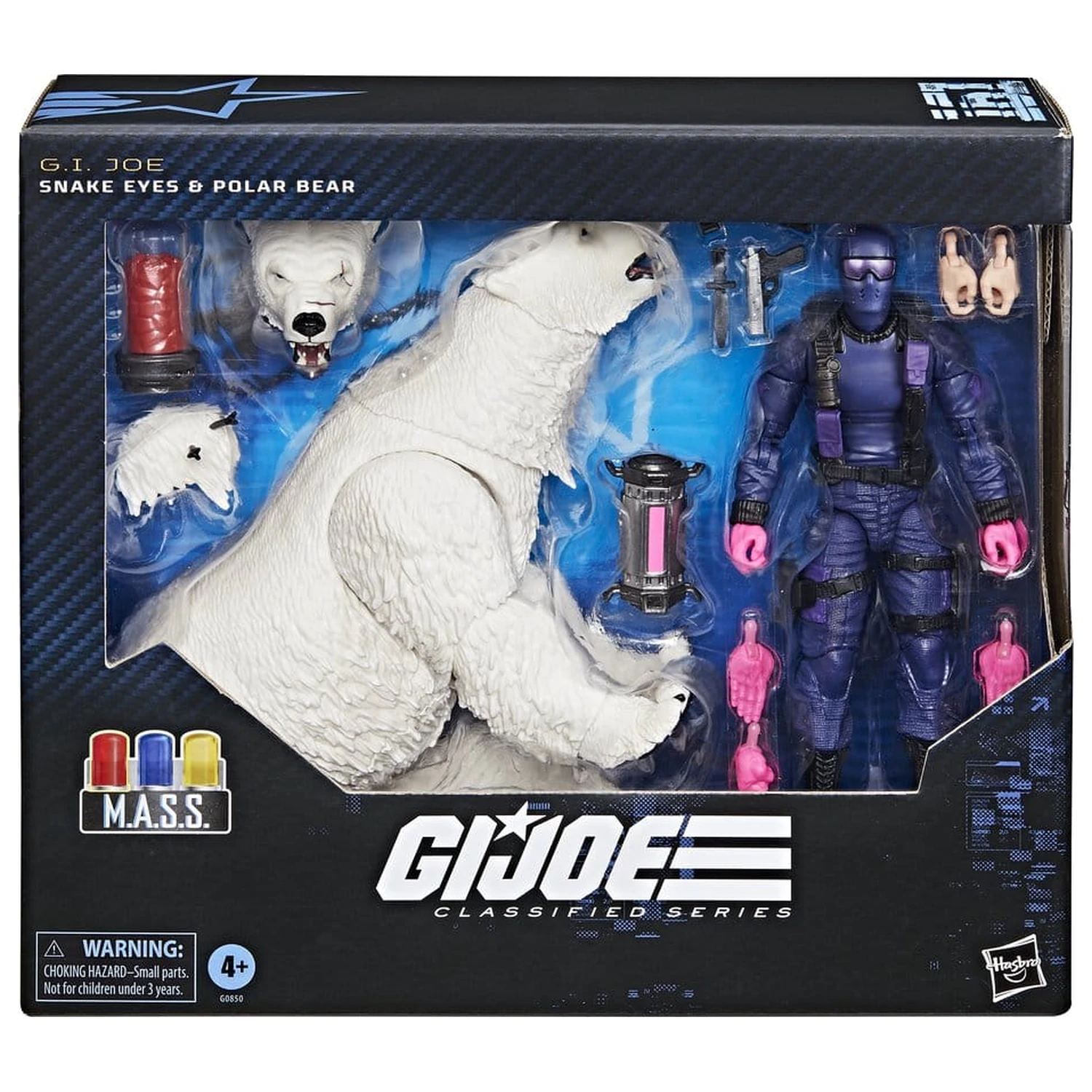 GI Joe Classified Series akcijska figura Snake Eyes with Polar Bear 15 cm fotografija izdelka