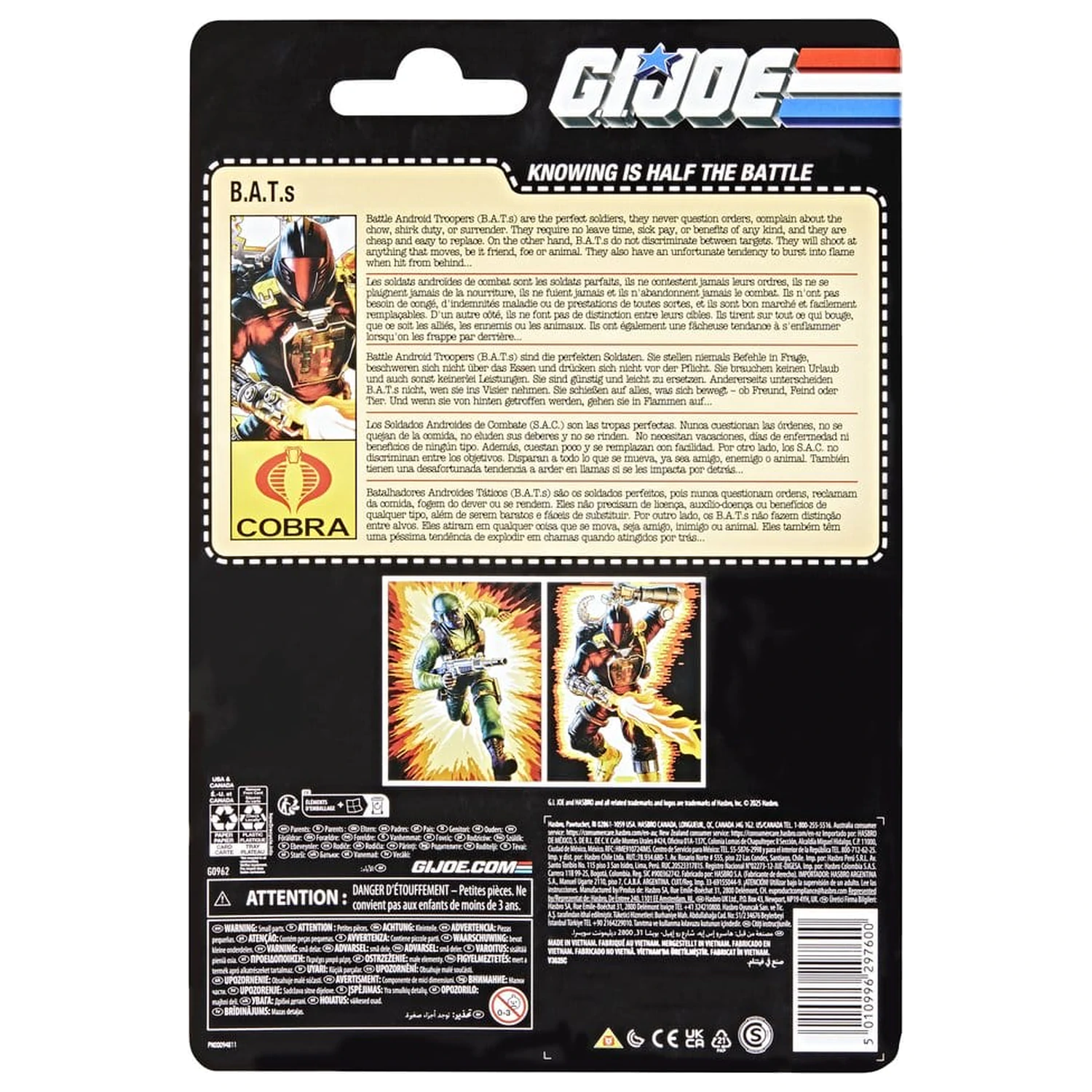 GI Joe Classified Series Retro figurica B.A.T. 15 cm fotografija izdelka