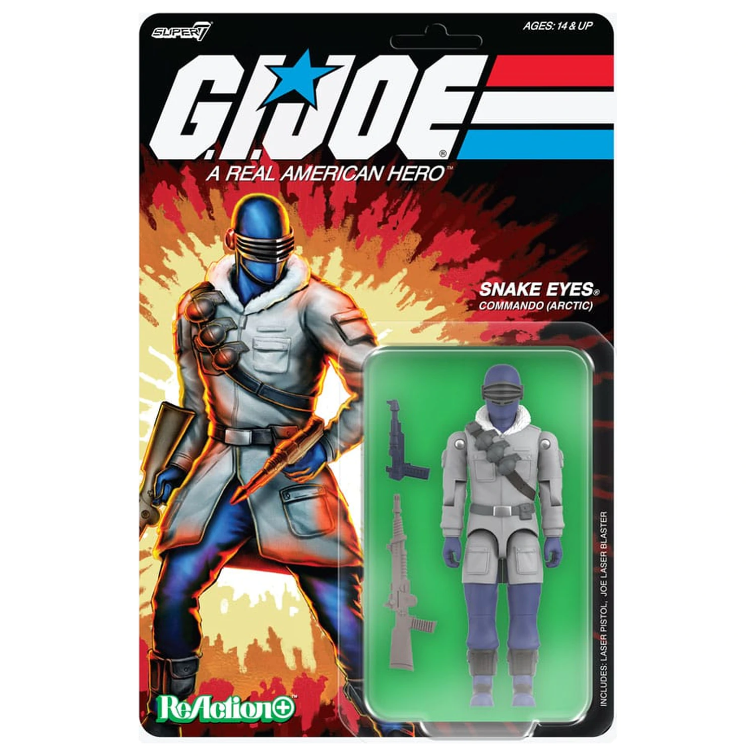 GI Joe (Movie) ReAction+ akcijska figura Wave 5 Arctic Snake Eyes (Movie) 10 cm fotografija izdelka