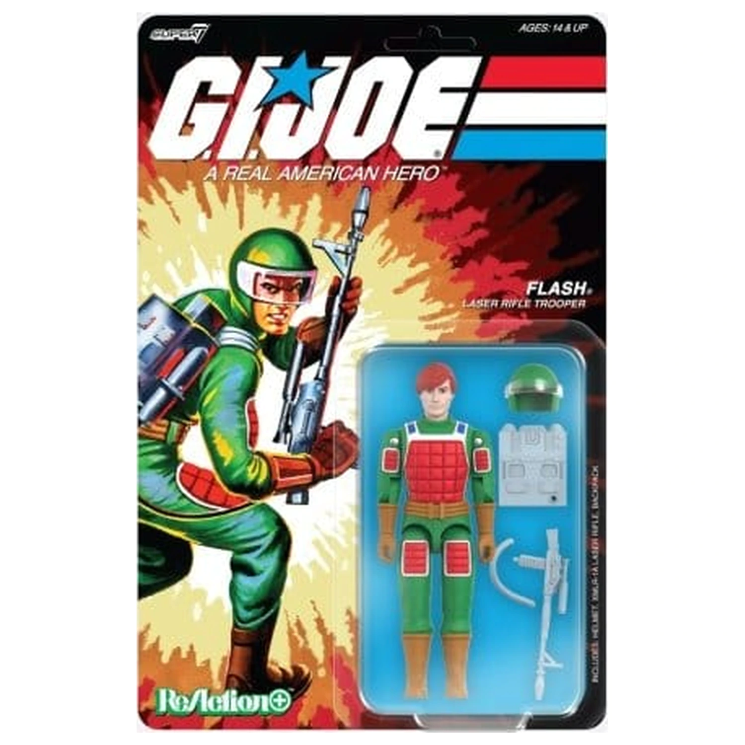 GI Joe ReAction+ figura Flash (Comic) val 07, 10 cm fotografija izdelka