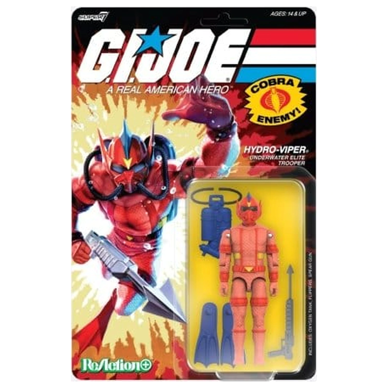 GI Joe ReAction+ figura (action figure) Wave 07 Hydro Viper (Comic) 10 cm fotografija izdelka