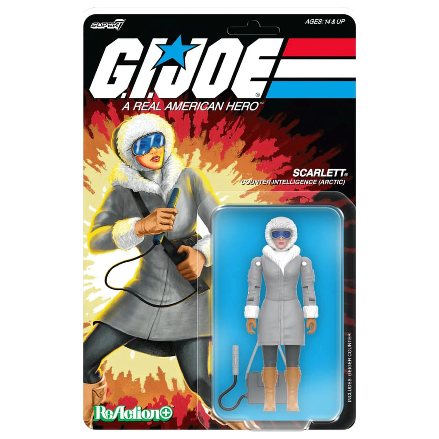 GI Joe ReAction+ Action figura Val 06 Arctic Scarlett 10 cm fotografija izdelka