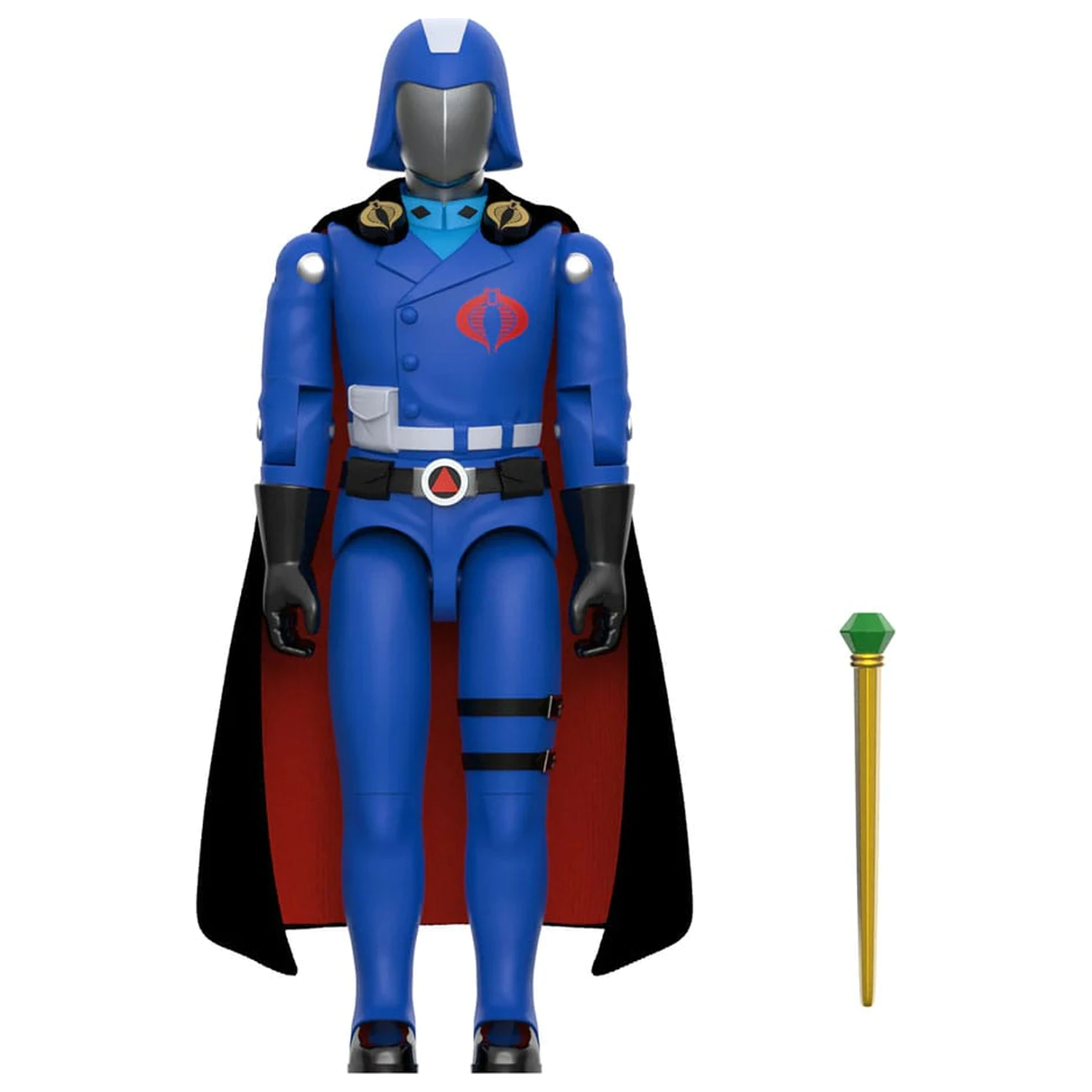 GI Joe ReAction+ akcijska figura Val 06 Cobra Commander (Movie, Black Cape) 10 cm fotografija izdelka