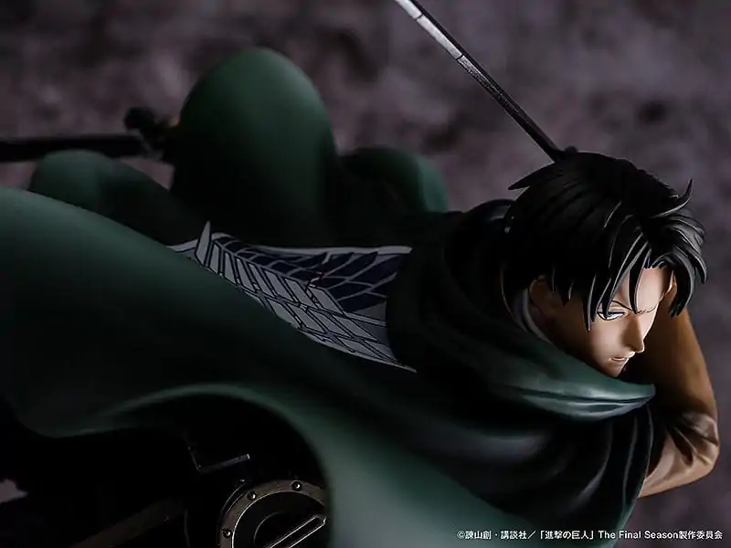 Attack on Titan PVC Kip 1/6 Humanity's Strongest Soldier Levi 23 cm fotografija izdelka