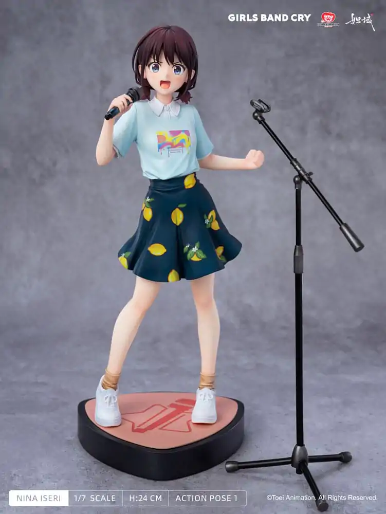 Girls Band Cry Natsu wo Mankitsu shite Sakebe Series No. 1 PVC kip 1/7 Nina Iseri 24 cm fotografija izdelka