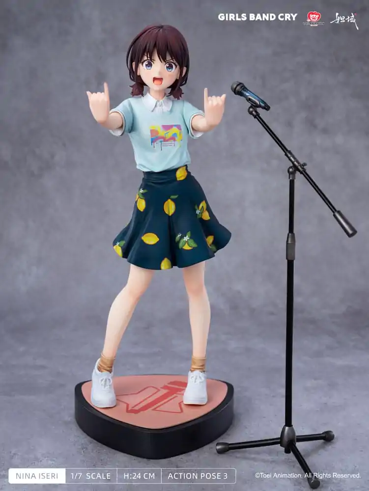 Girls Band Cry Natsu wo Mankitsu shite Sakebe Series No. 1 PVC kip 1/7 Nina Iseri 24 cm fotografija izdelka
