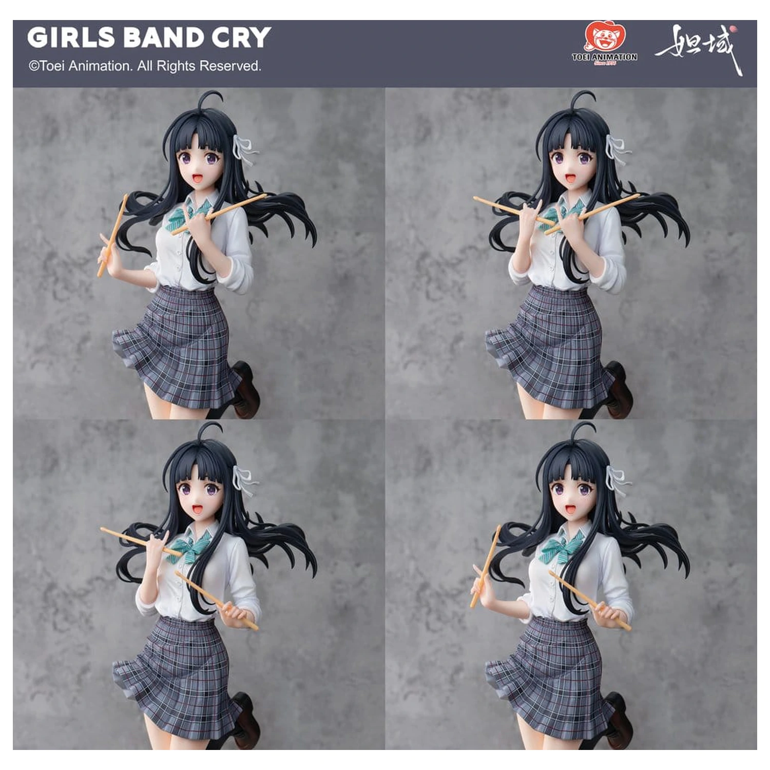 Girls Band Cry Natsu wo Mankitsu shite Sakebe Series No. 2 PVC Kip 1/7 Subaru Awa 26 cm fotografija izdelka