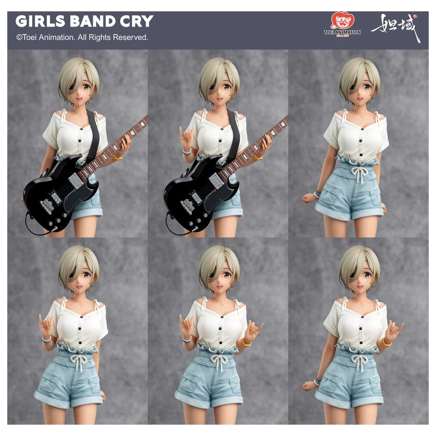 Girls Band Cry Natsu wo Mankitsu shite Sakebe Series No. 3 PVC kip 1/7 Rupa 26 cm fotografija izdelka