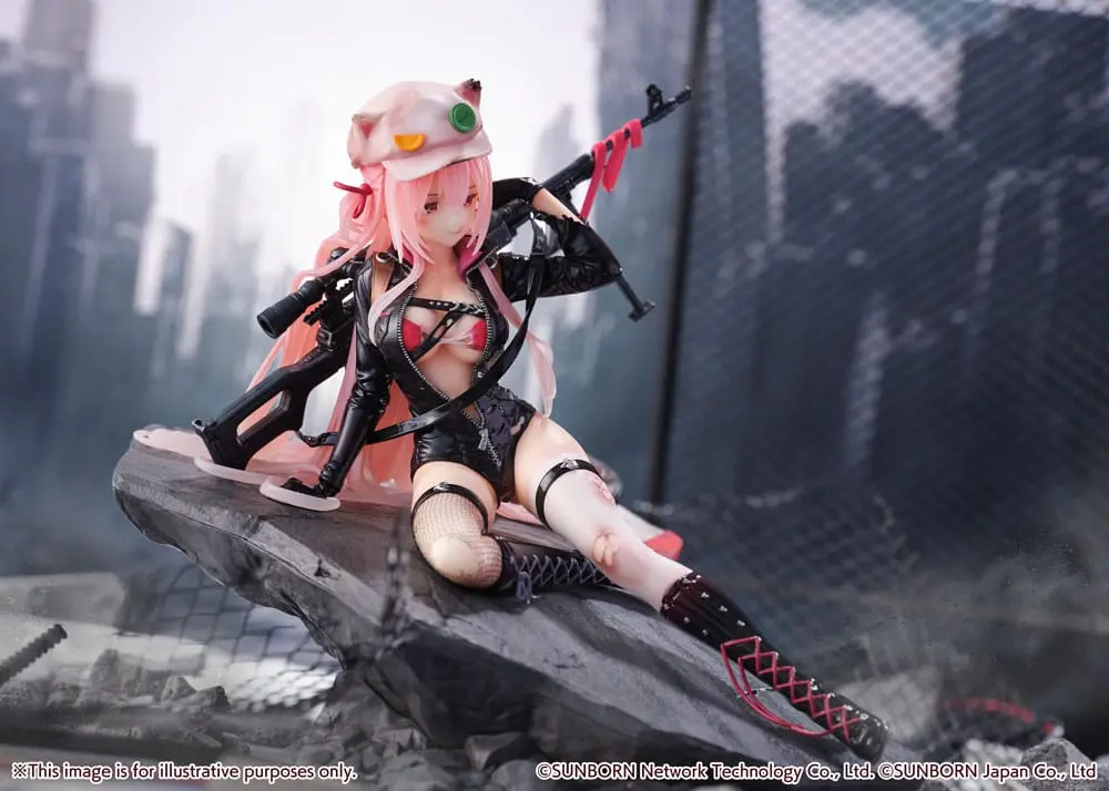 Girls' Frontline SHIBUYA SCRAMBLE FIGURE PVC Kip 1/7 UKM-2000 Gale Lightning -Wounded Ver.- 20 cm fotografija izdelka