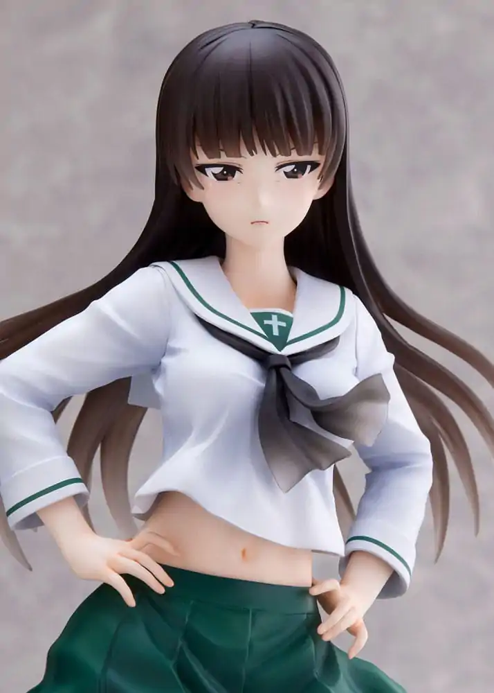 Girls und Panzer Senshadou Daisakusen! PVC kip 1/7 Shiho Nishizumi Oarai Girls High 25 cm fotografija izdelka