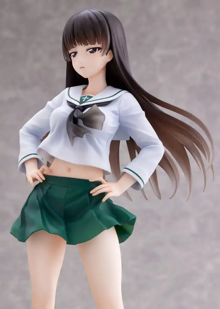 Girls und Panzer Senshadou Daisakusen! PVC kip 1/7 Shiho Nishizumi Oarai Girls High 25 cm fotografija izdelka