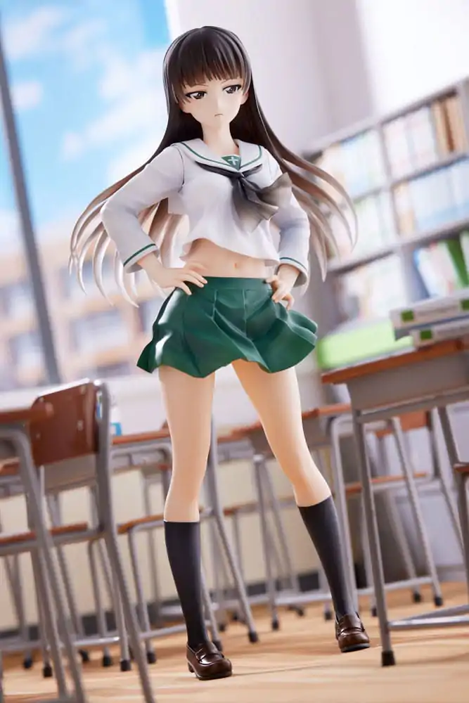 Girls und Panzer Senshadou Daisakusen! PVC kip 1/7 Shiho Nishizumi Oarai Girls High 25 cm fotografija izdelka
