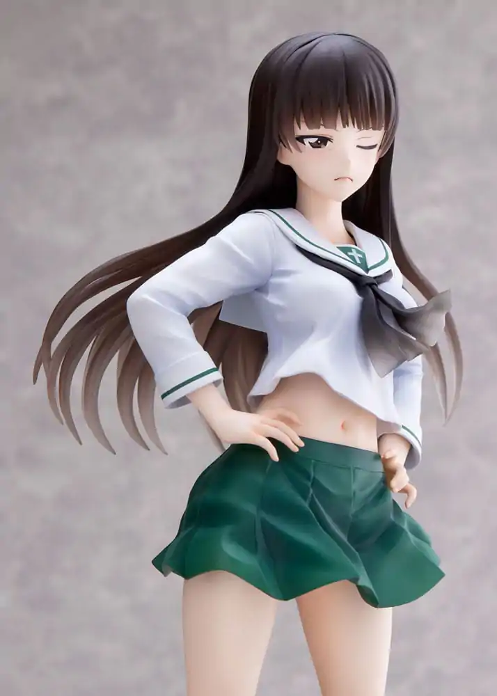 Girls und Panzer Senshadou Daisakusen! PVC kip 1/7 Shiho Nishizumi Oarai Girls High 25 cm fotografija izdelka
