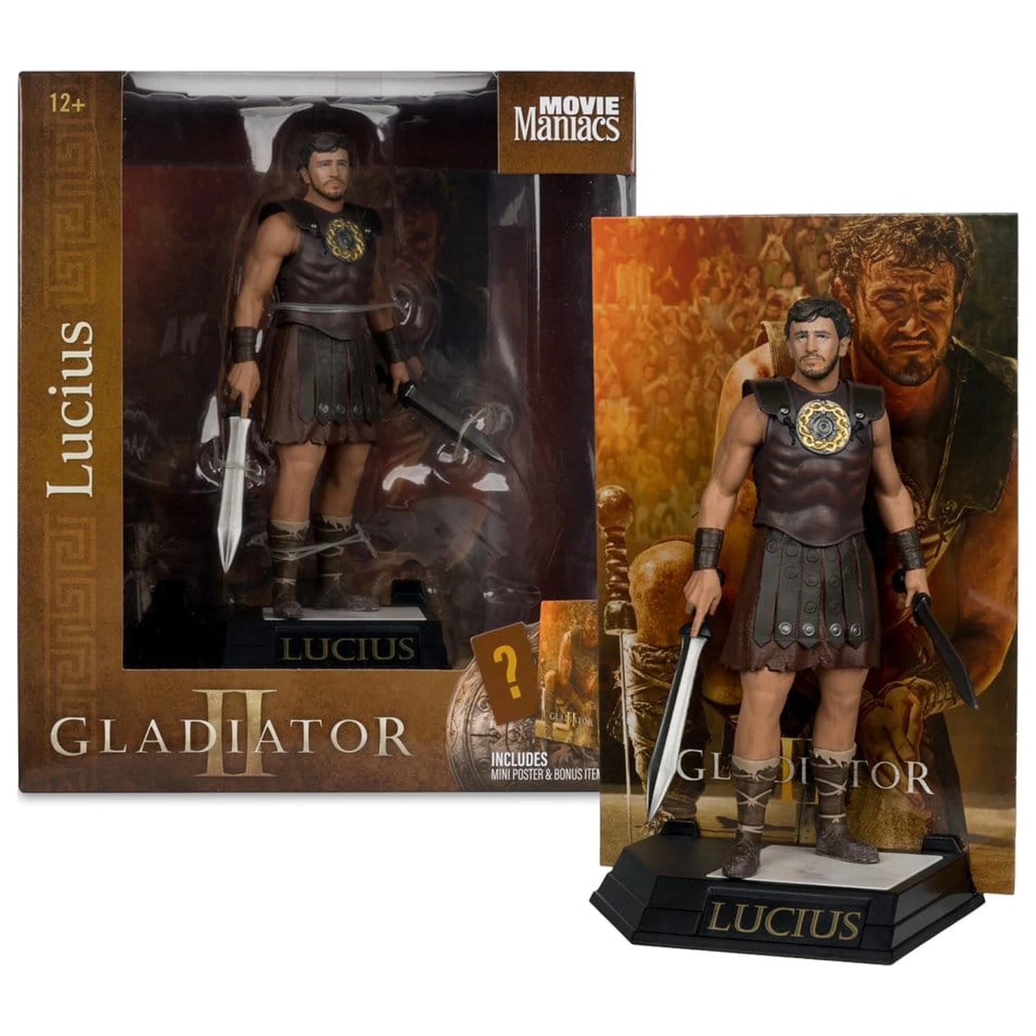 Gladiator II Movie Maniacs Statue Lucius 16 cm fotografija izdelka