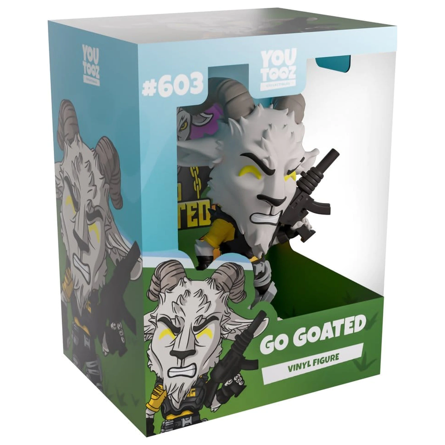 Go Goated Vinilna figura Combat Goat 11 cm fotografija izdelka