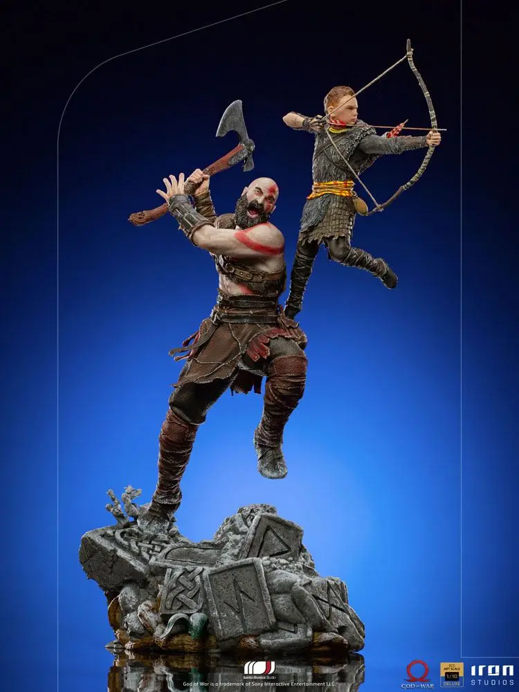 God of War BDS Umetniška lestvica kipa 1/10 Kratos & Atreus 34 cm fotografija izdelka